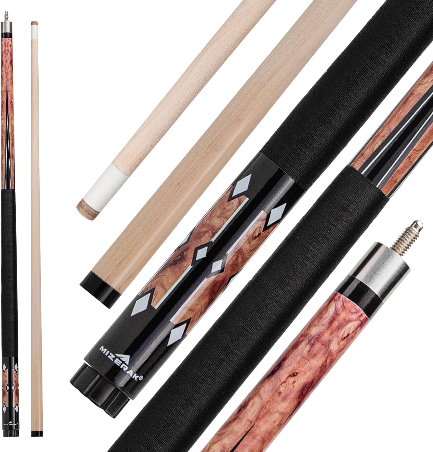 Two-Piece Wood Cue